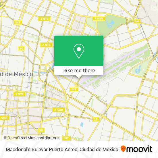 Macdonal's Bulevar Puerto Aéreo map