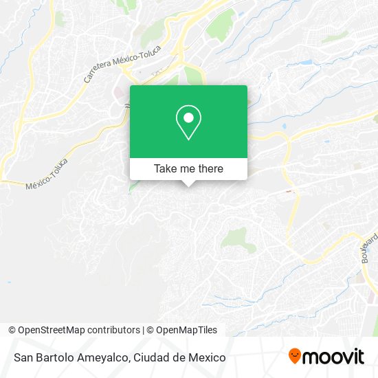 Mapa de San Bartolo Ameyalco