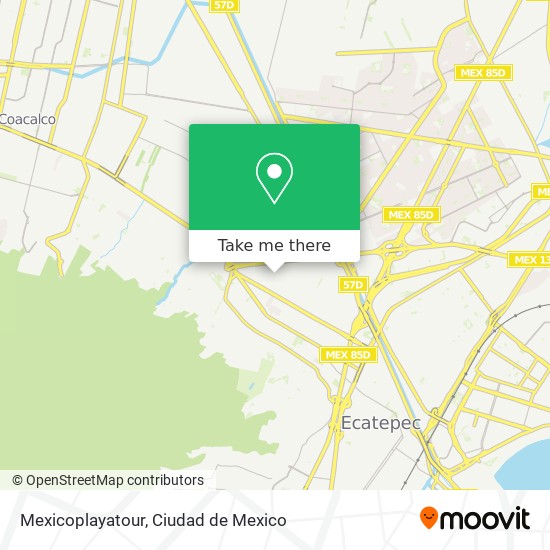 Mexicoplayatour map