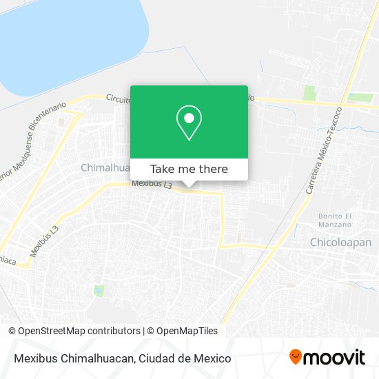 Mapa de Mexibus Chimalhuacan