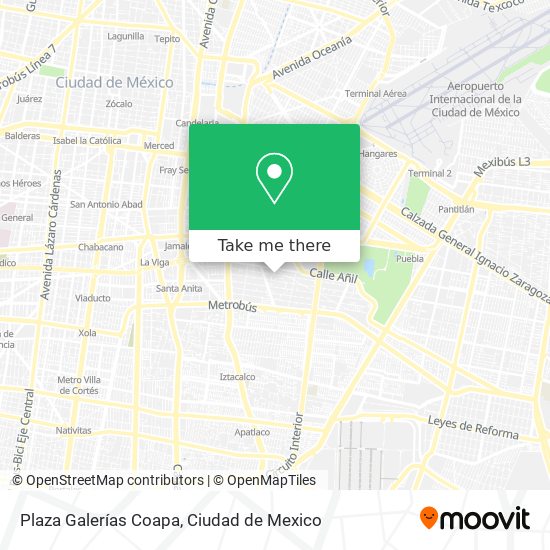 Plaza Galerías Coapa map