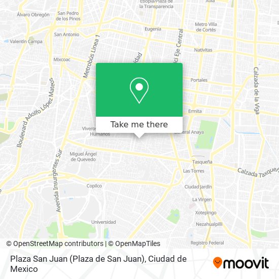Plaza San Juan map