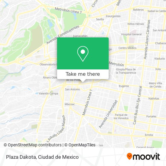 Mapa de Plaza Dakota