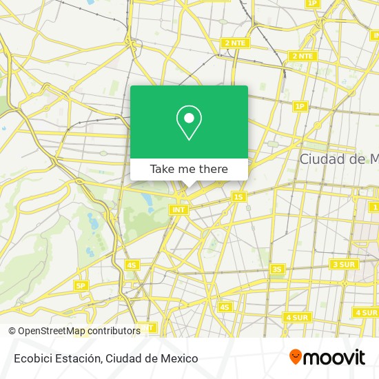 Ecobici Estación map