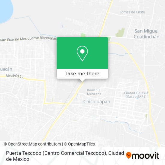 Puerta Texcoco (Centro Comercial Texcoco) map