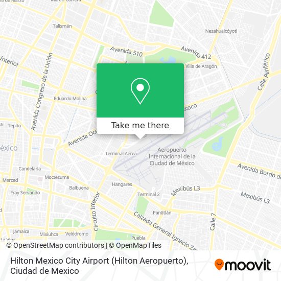 Hilton Mexico City Airport (Hilton Aeropuerto) map