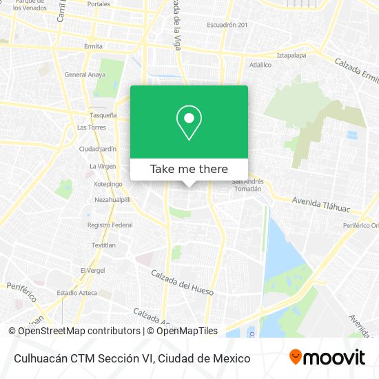Culhuacán CTM Sección VI map