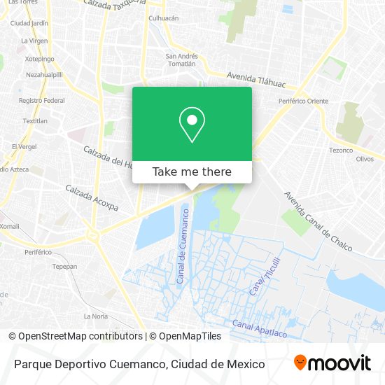 Parque Deportivo Cuemanco map
