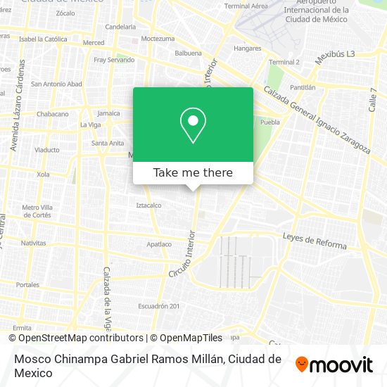 Mosco Chinampa Gabriel Ramos Millán map