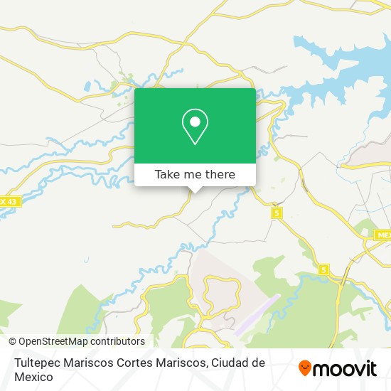 Mapa de Tultepec Mariscos Cortes Mariscos