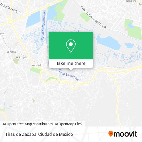 Tiras de Zacapa map