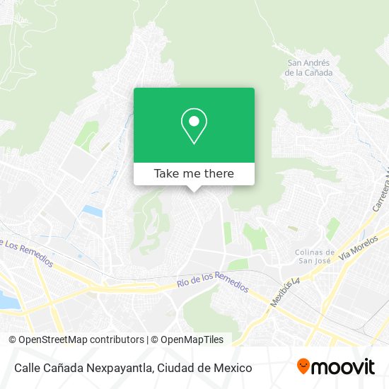 Calle Cañada Nexpayantla map