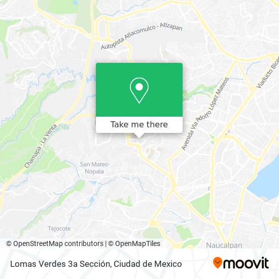 Lomas Verdes 3a Sección map