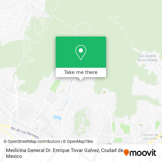 Mapa de Medicina General Dr. Enrique Tovar Galvez