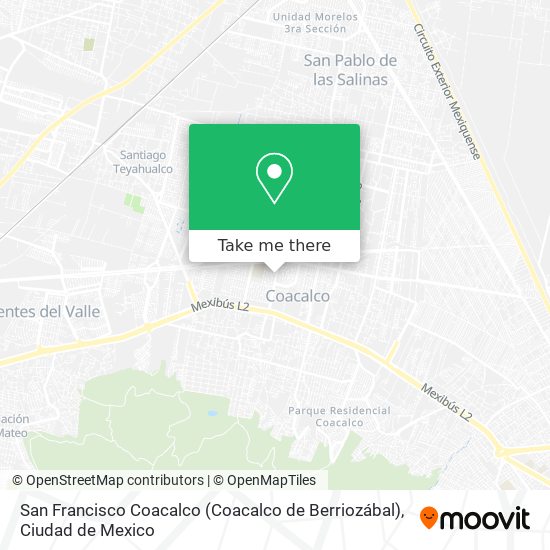San Francisco Coacalco (Coacalco de Berriozábal) map