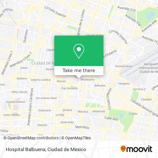 Mapa de Hospital Balbuena