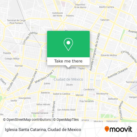 Mapa de Iglesia Santa Catarina