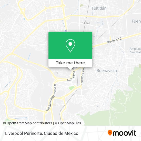 Liverpool Perinorte map