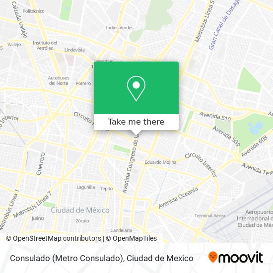 Consulado (Metro Consulado) map