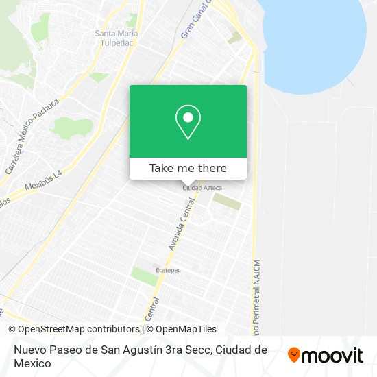 Mapa de Nuevo Paseo de San Agustín 3ra Secc