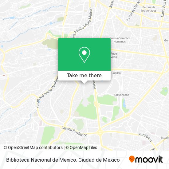 Biblioteca Nacional de Mexico map