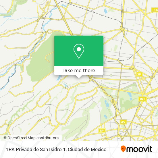 1RA Privada de San Isidro 1 map