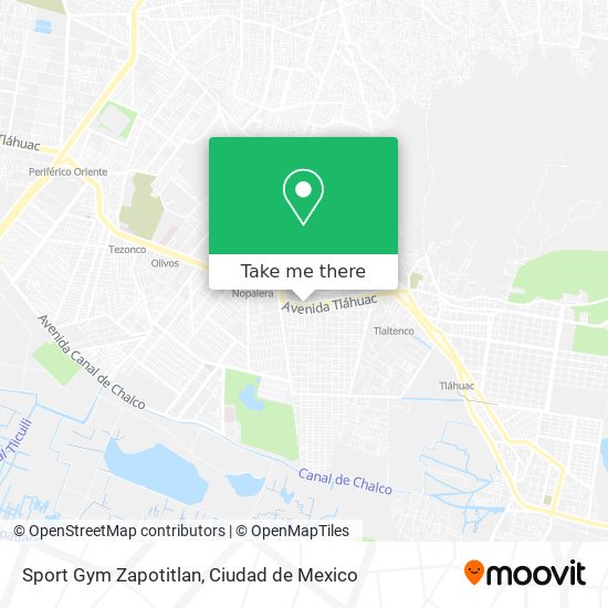 Sport Gym Zapotitlan map