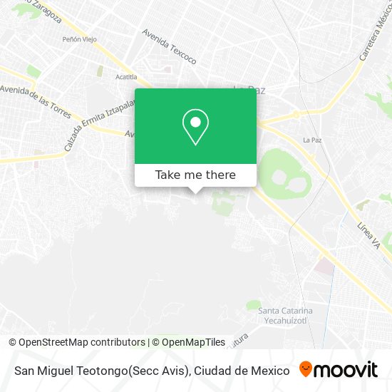 Mapa de San Miguel Teotongo(Secc Avis)
