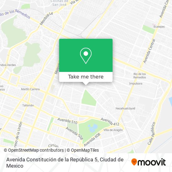 Mapa de Avenida Constitución de la República 5