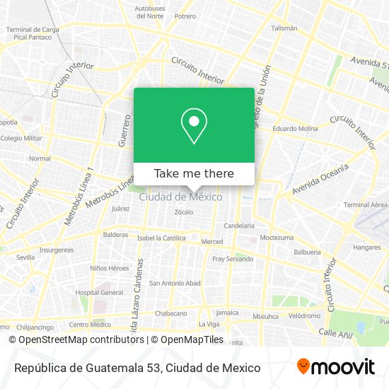 República de Guatemala 53 map