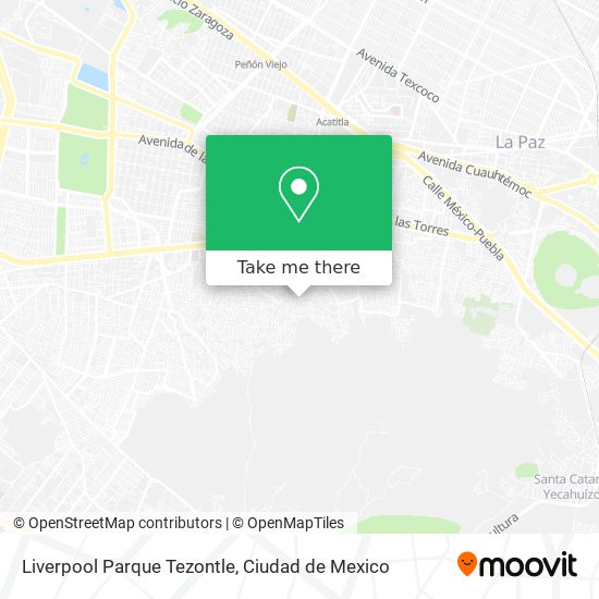 Liverpool Parque Tezontle map