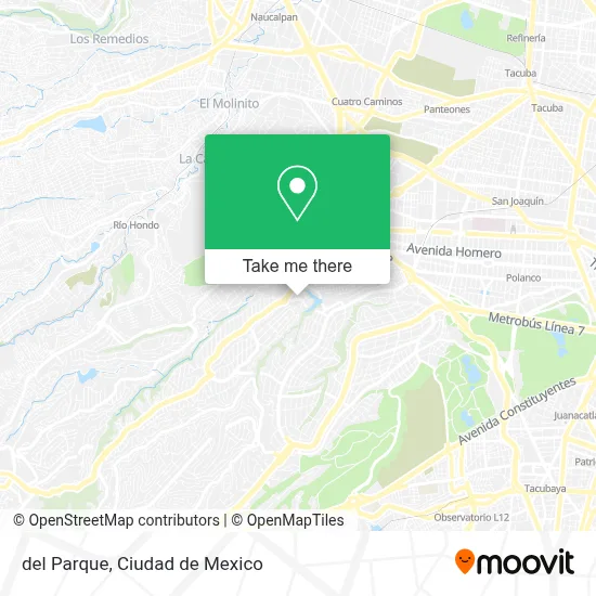 del Parque map
