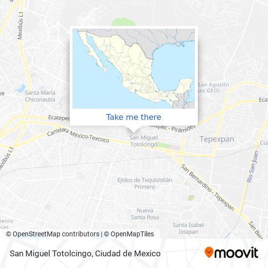 Mapa de San Miguel Totolcingo