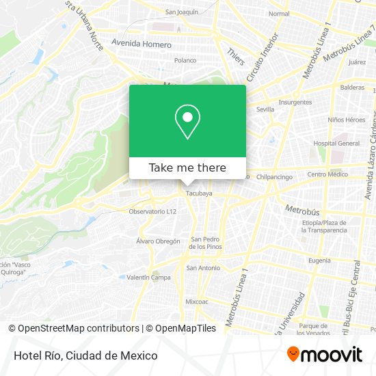 Hotel Río map