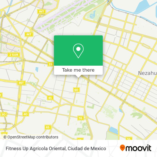 Fitness Up Agrícola Oriental map