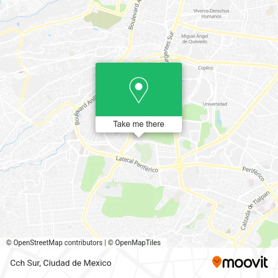 Mapa de Cch Sur