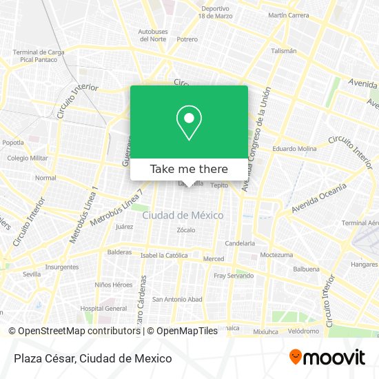 Plaza César map