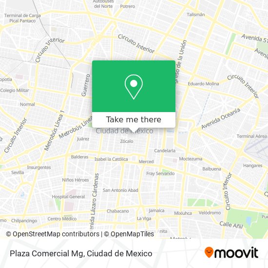 Plaza Comercial Mg map