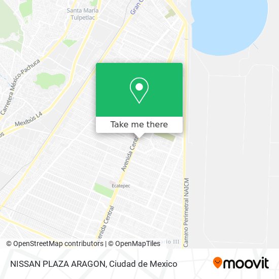 How to get to NISSAN PLAZA ARAGON in Ecatepec De Morelos by Bus or Metro?