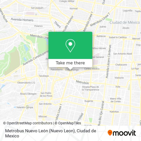 Metrobus Nuevo León (Nuevo Leon) map
