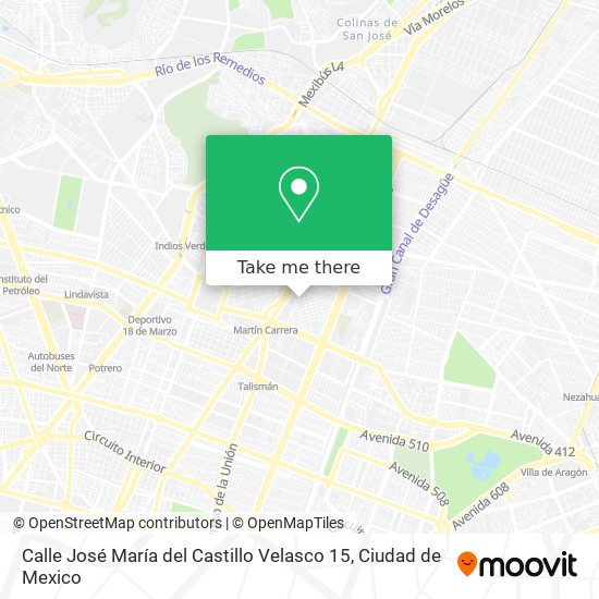 Calle José María del Castillo Velasco 15 map