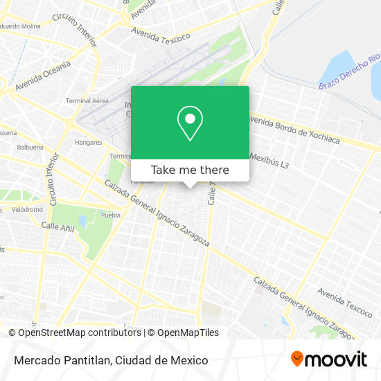 Mercado Pantitlan map
