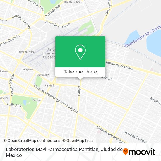 Laboratorios Mavi Farmaceutica Pantitlan map