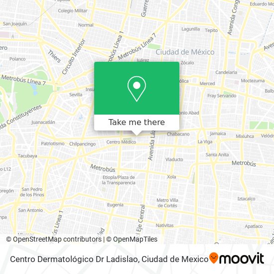 Mapa de Centro Dermatológico Dr Ladislao