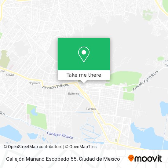 Callejón Mariano Escobedo 55 map