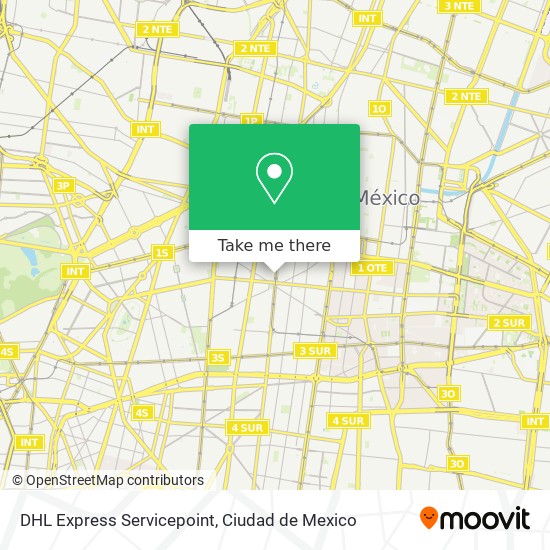 DHL Express Servicepoint map