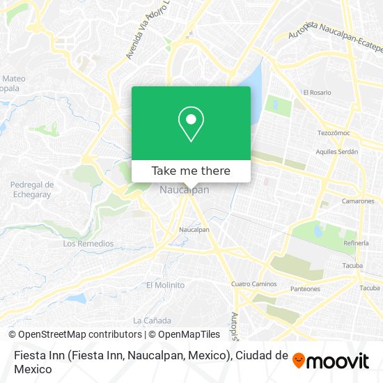 Fiesta Inn (Fiesta Inn, Naucalpan, Mexico) map