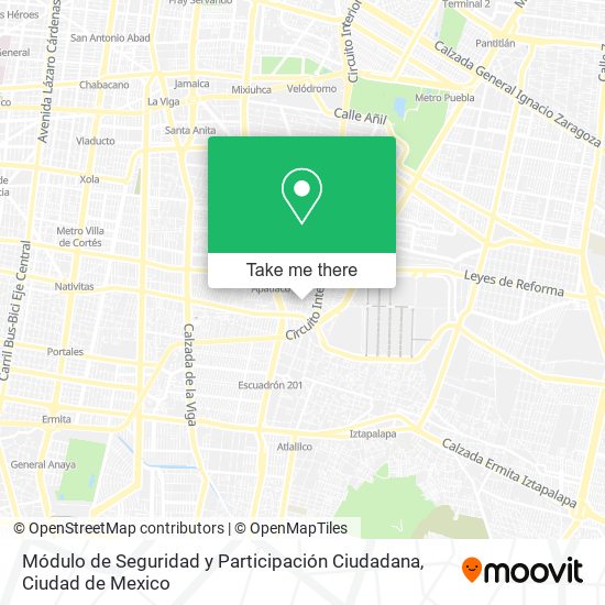 Módulo de Seguridad y Participación Ciudadana map