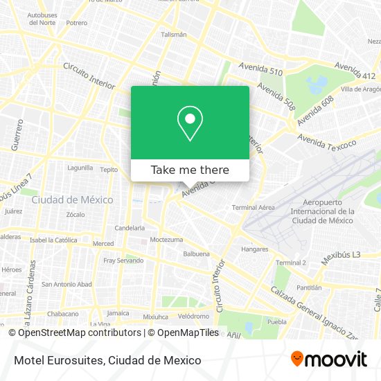 Motel Eurosuites map