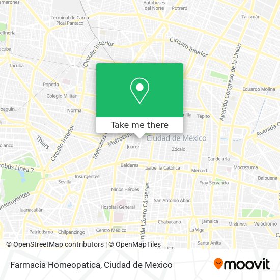 Farmacia Homeopatica map